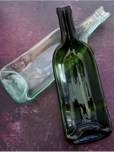 Flattened bottle